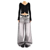 Women's Vintage High Waist Wide Leg Denim Jeans