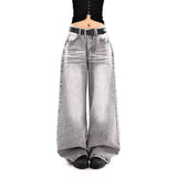 Women's Vintage High Waist Wide Leg Denim Jeans