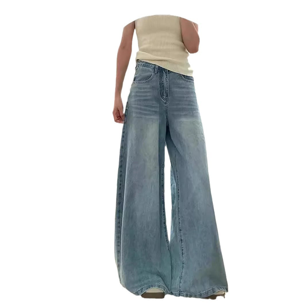 Women's Wide Leg Jeans High Waisted | Casual Loose Fit Slimming Pants