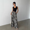 Women's Elegant Printed Wide Leg Pants | High Waist Printed Wide Leg Pants