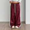 Women's Leopard Print Wide Leg Pants | Stylish Leopard Print Patchwork Wide Leg Pants
