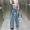Women's Straight-Leg Pants with Large Pockets | Casual Trousers