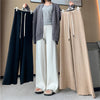 Women's High Waist Knitted Wide Leg Pants | Soft Loose Fit Casual Trousers