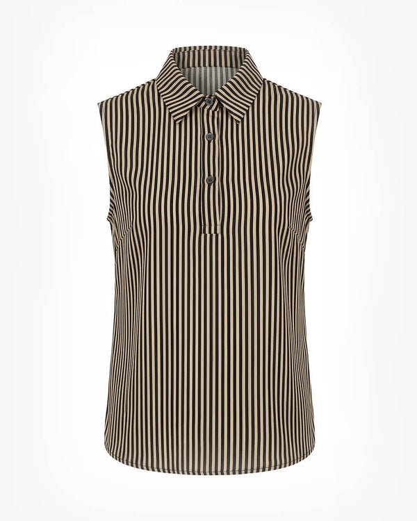 Striped sleeveless shirt on a white background - sfosh