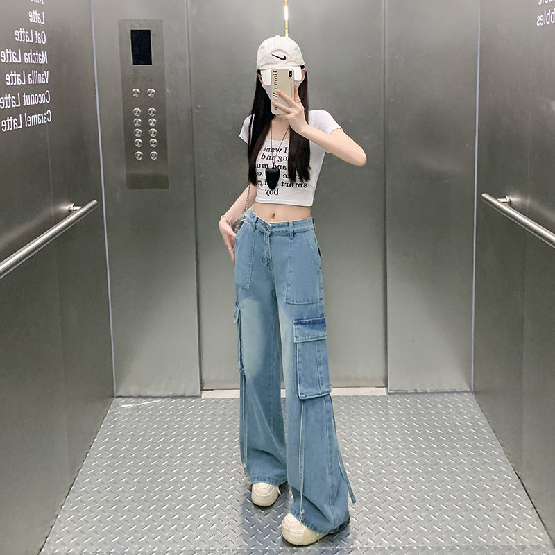 Women's Straight-Leg Pants with Large Pockets | Casual Trousers