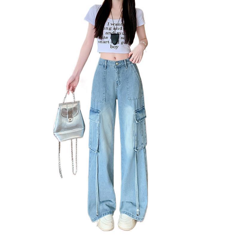 Women's Straight-Leg Pants with Large Pockets | Casual Trousers