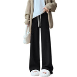 Women's High Waist Knitted Wide Leg Pants | Soft Loose Fit Casual Trousers