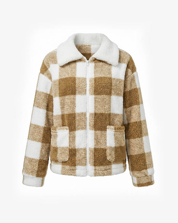 Brown and white grid