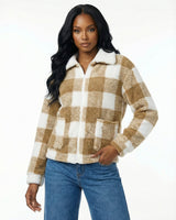 Brown and white grid