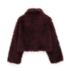 Women's Short Faux Fur Coat | European Style Winter Crop Jacket