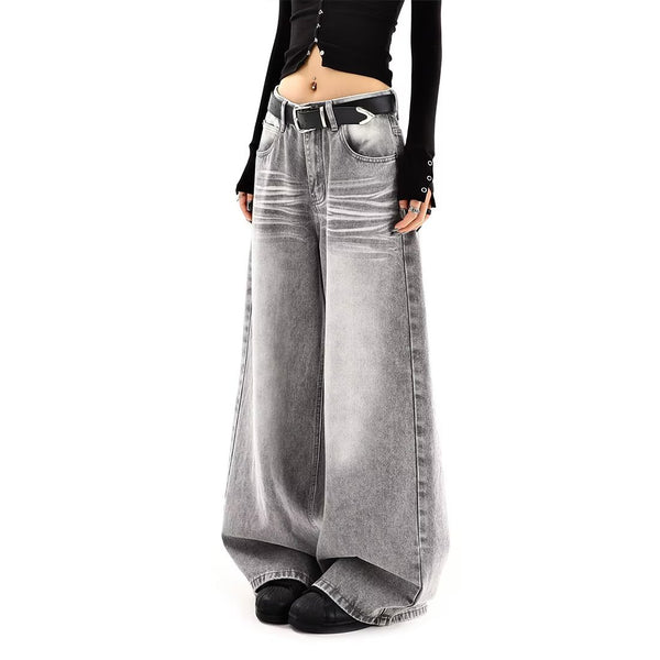 Women's Vintage High Waist Wide Leg Denim Jeans