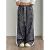 Women's Leopard Print Wide Leg Pants | Stylish Leopard Print Patchwork Wide Leg Pants