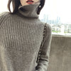 Ultra Soft Women's Oversized Turtleneck Sweater | High Neck Loose Fit Cashmere Pullover