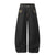 Women's Distressed Wide Leg Jeans | Loose Fit Scimitar Denim Pants