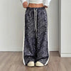 Women's Leopard Print Wide Leg Pants | Stylish Leopard Print Patchwork Wide Leg Pants