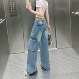 Women's Straight-Leg Pants with Large Pockets | Casual Trousers