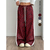 Women's Leopard Print Wide Leg Pants | Stylish Leopard Print Patchwork Wide Leg Pants