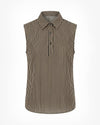 Striped sleeveless shirt on a white background - sfosh