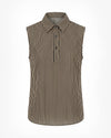 Striped sleeveless shirt on a white background - sfosh