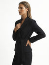 Women's Tie-Waist Blazer – Elegant Autumn/Winter Office Jacket