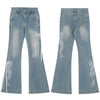 Butterfly Lace Flared Jeans