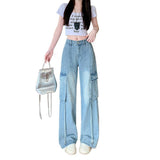 Women's Straight-Leg Pants with Large Pockets | Casual Trousers