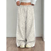 Women's Leopard Print Wide Leg Pants | Stylish Leopard Print Patchwork Wide Leg Pants