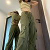 Women's Utility Wide Leg Cargo Pants