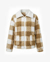 Brown and white grid